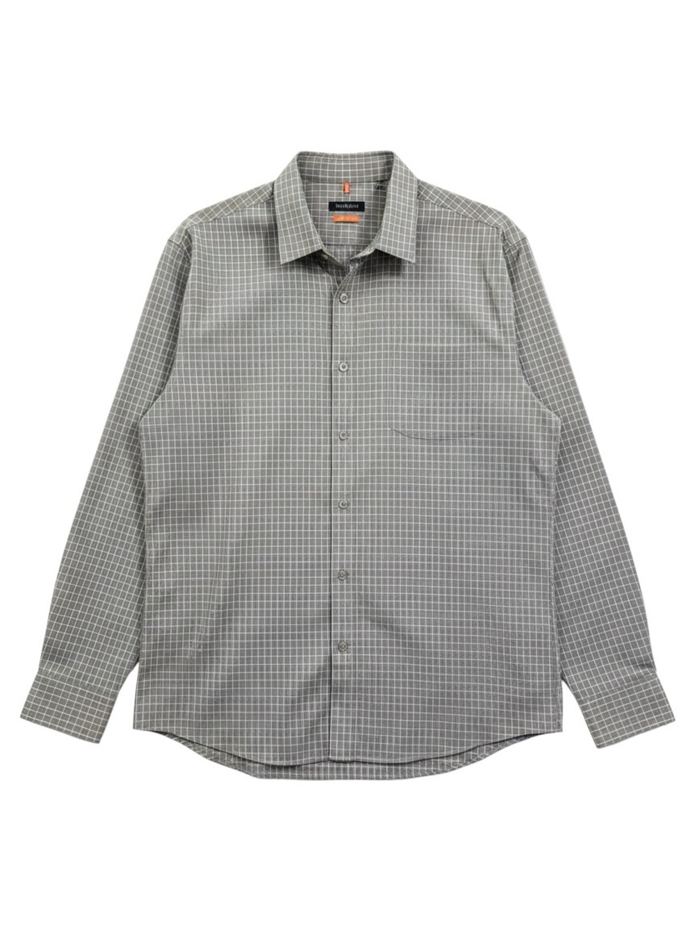 Van Heusen Men's Traveler Stretch Dress Shirt Windowpane Check XL resort no iron